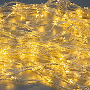 Гірлянда різдвяна Водоспад 3х1.5м на 320 світлодіодів LED гірлянда для прикраси будинків від мережі Тепло білий