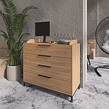 Дровер "Лофт" на 4 ящика з натурального дерева для ресторанів, фото 2