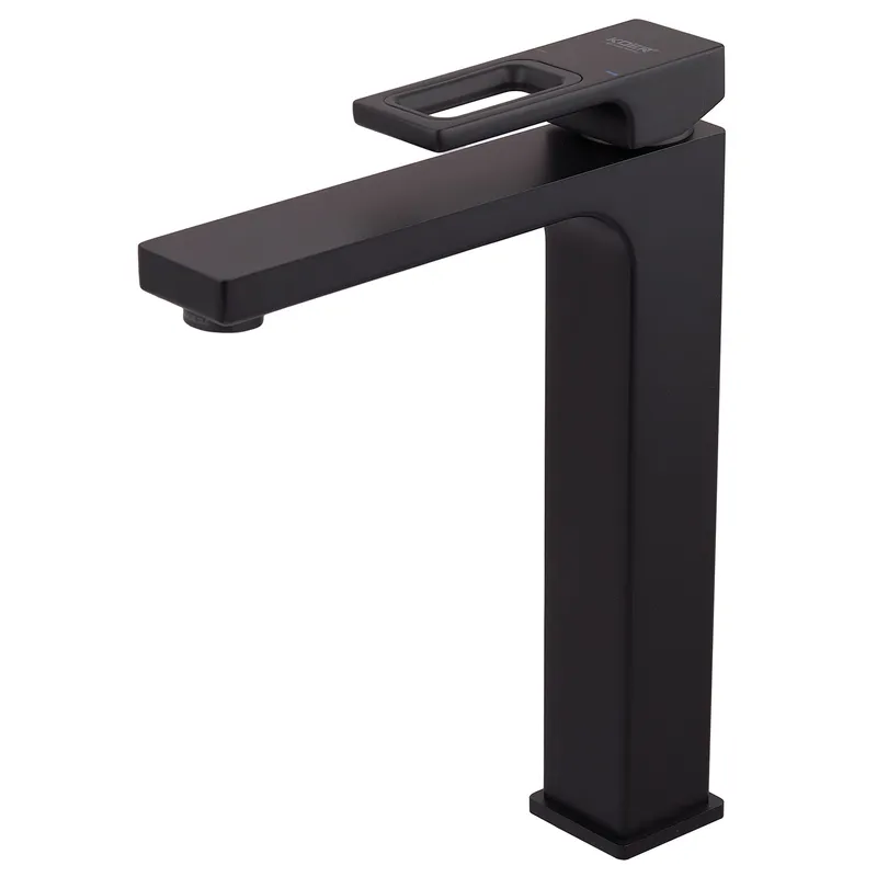 Змішувач для умивальника Koer KB-11009-05 високий (Колір чорний) (KR3501), фото 1