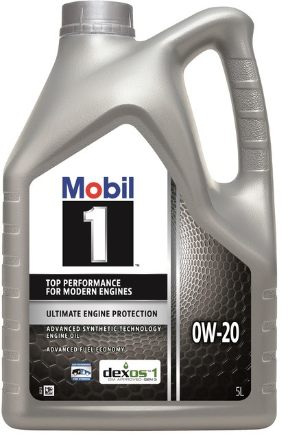 Олива моторна Mobil 1 0W20 5 л, фото 1