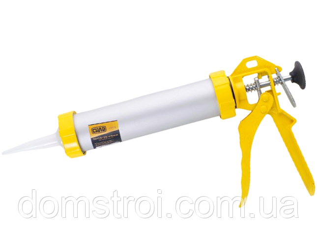Пістолет каркасний із тубою для силікону СИЛА (600311) 600 мл, L375 мм
