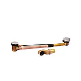 Сифон для ванни Koer BD-02-01 напівавтоматичний з переливом, без ревізії (Колір хром) 1 1/2'' (KR5195), фото 4