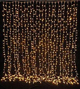 LED гірлянда Водоспад 3х2м від мережі 400світлодіодів Довговічна різдвяна гірлянда-штора для святкового декору будинку Тепло білий
