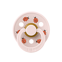 Соска пустушка BIBS Studio Colour Latex Round (кругла) Ladybug Friends – Petall від 6міс