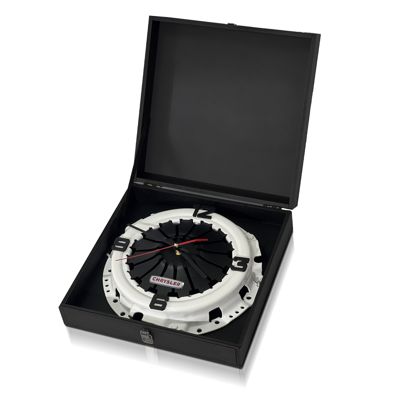 Годинник із кошика зчеплення "Chrysler" | Оригінальний подарунок автофану, фото 1