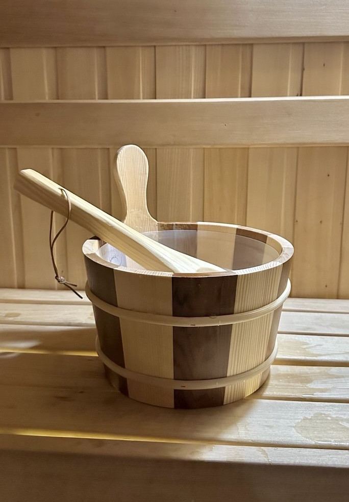 Набір Bonfire шайка+черпак для сауни та лазні