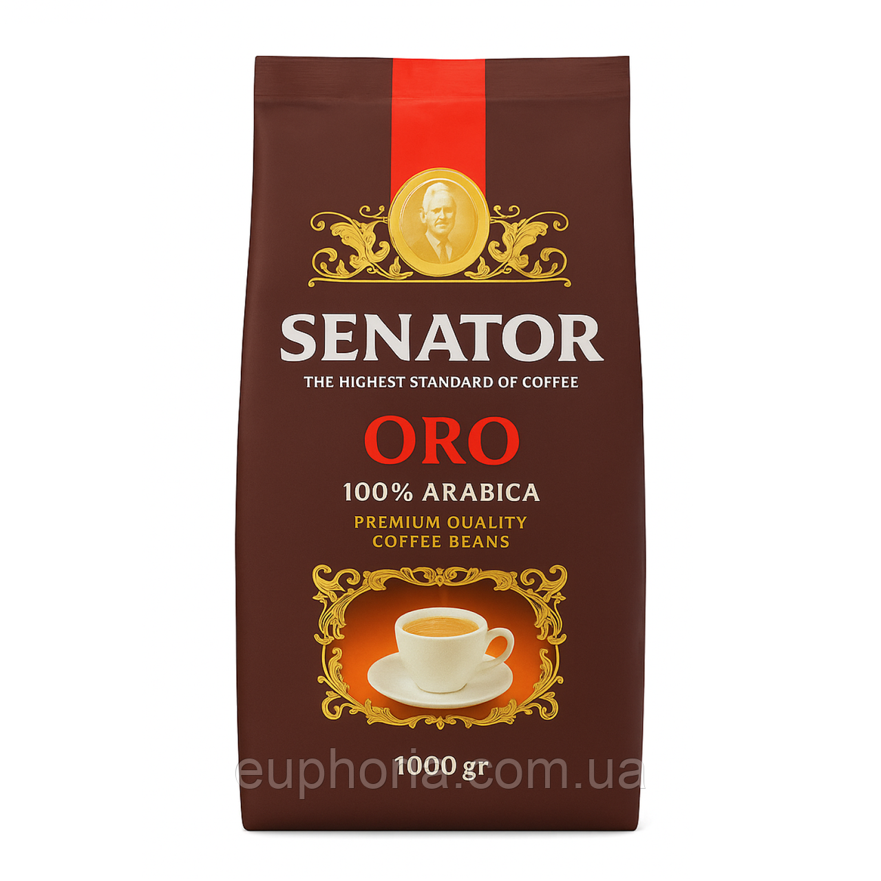 Кава в зернах Senator Oro 1 кг Преміум 100% Арабіка