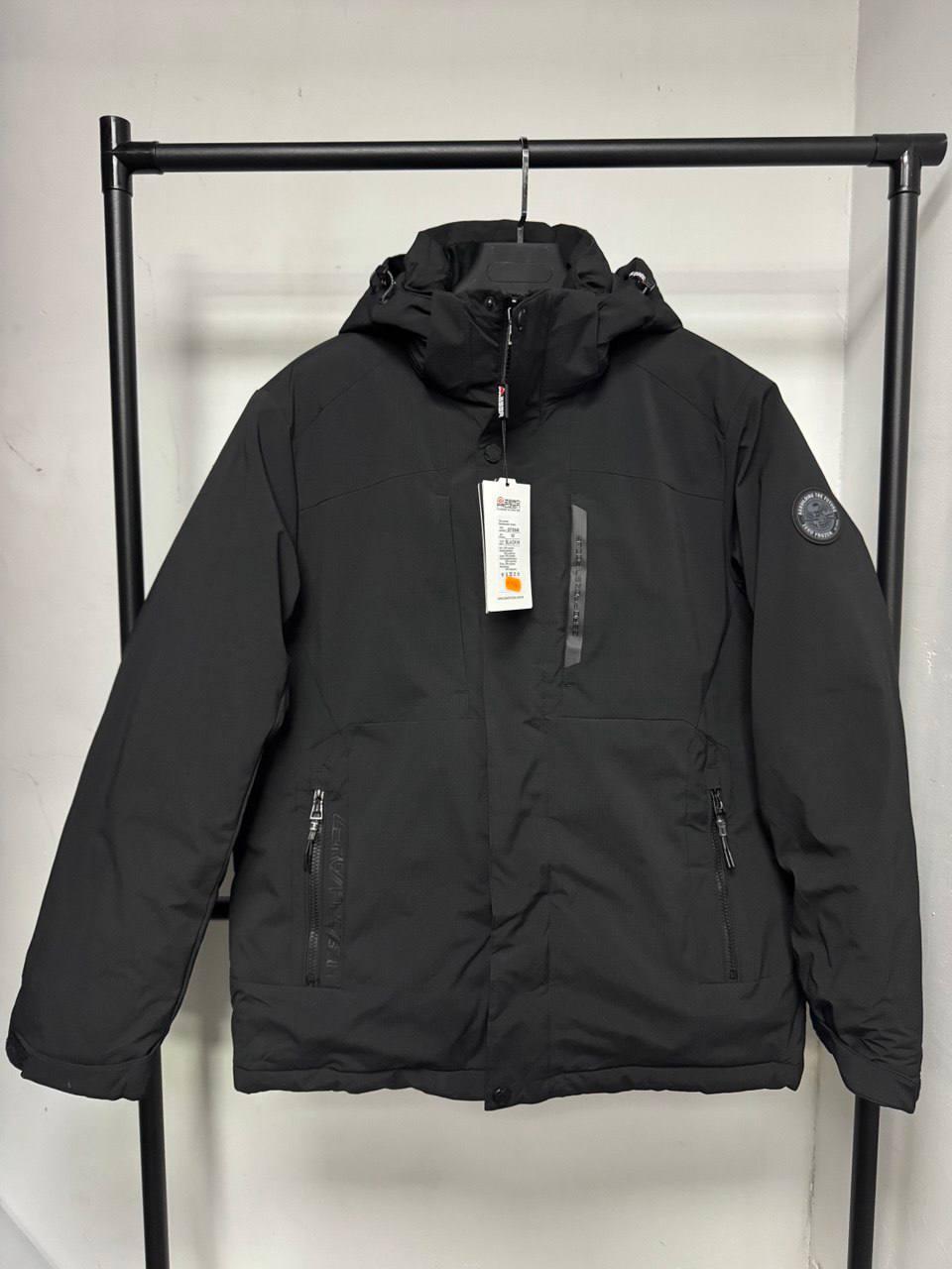 Чоловіча тепла зимова куртка Zero Frozen, куртки чоловічі зимові, колір чорний. Чоловічий одяг, фото 1