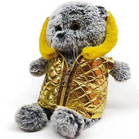 М'яка іграшка Кіт Кузьма у золотій куртці 33*14*14 см. ТМ Копіця (00067-6)