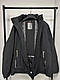 Чоловіча тепла зимова куртка Black Vinyl батал, чоловічі куртки вініл зимові великих розмірів, колір чорний. Чоловічий одяг, фото 4