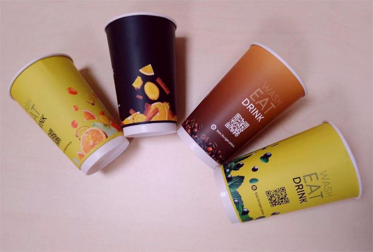 Стакан паперовий 500 мл двошаровий в асортименті