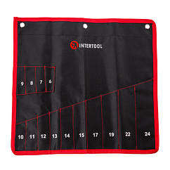 Чохол для гайкових ключів 14 кишень 430мм * 430мм INTERTOOL BX-9009