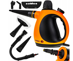 Пароочисник ручний з насадками для дому універсальний 1100 Вт 0,3 л Kraft&Dele Пароочисники та парові швабри