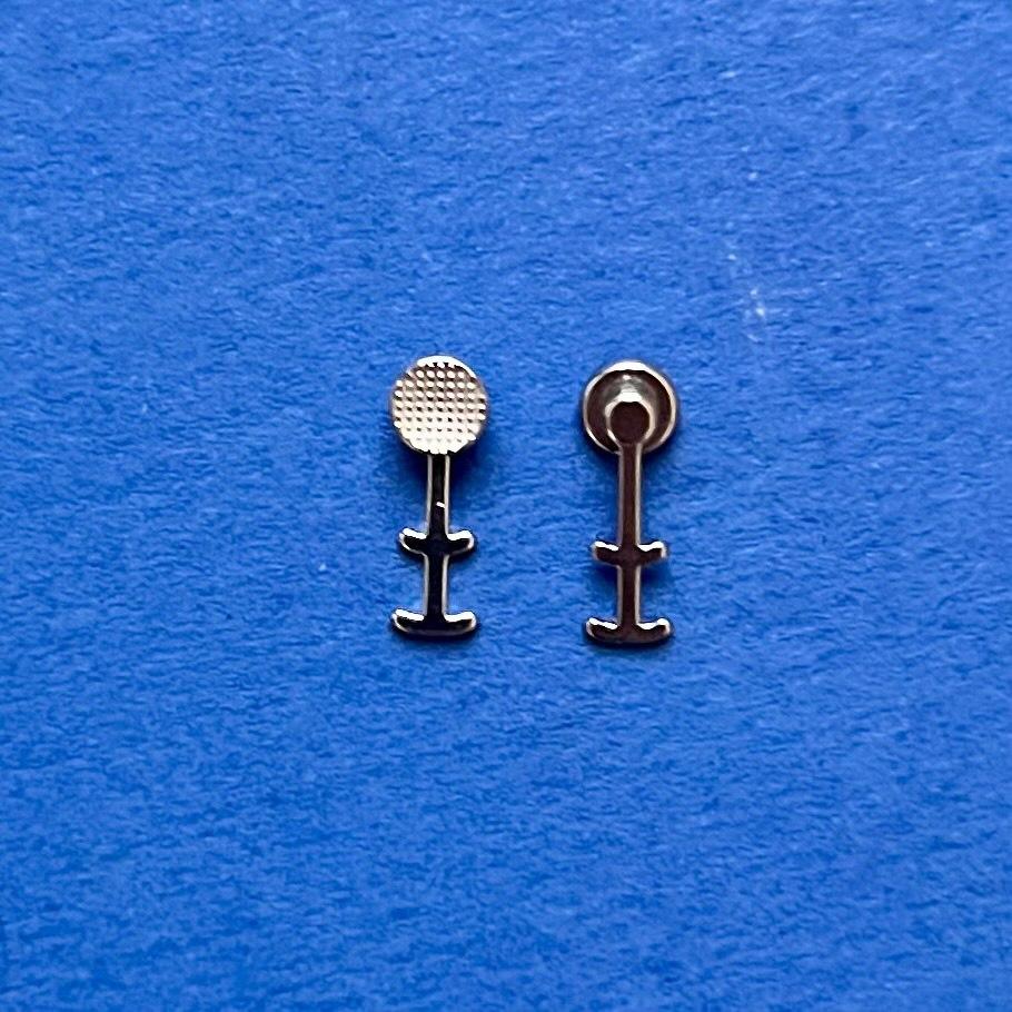 Кнопка лінгвальна з подвійним двостороннім гачком