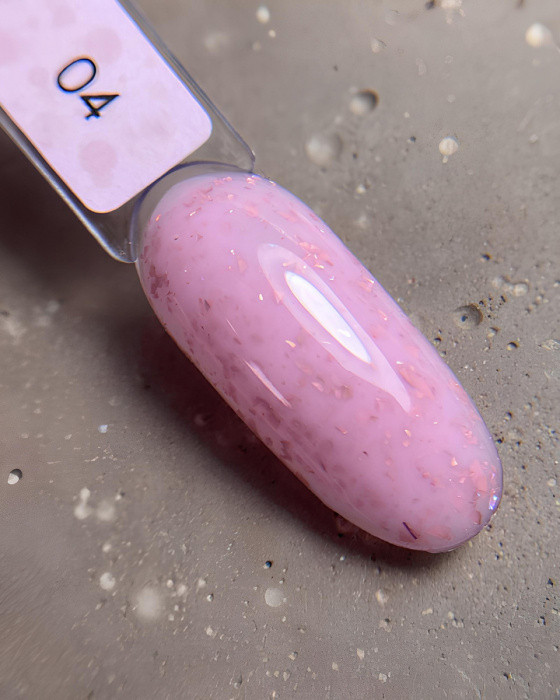 Камуфлююча база для нігтів Dark Pro Base Potal №04, 15 мл, фото 1