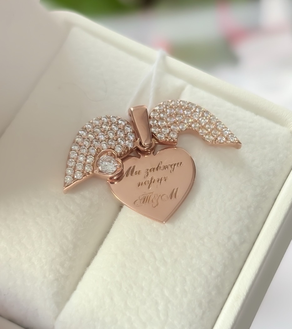 Срібний Кулон Крила, фото 1