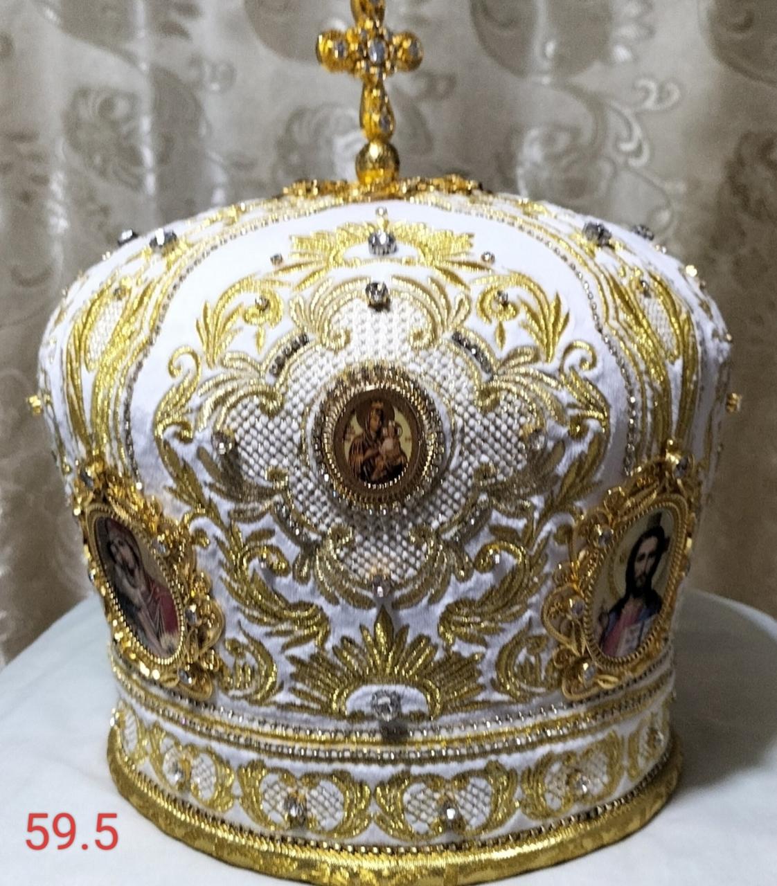 Митра архієрейська з коштовними вставками, 59,5, фото 1