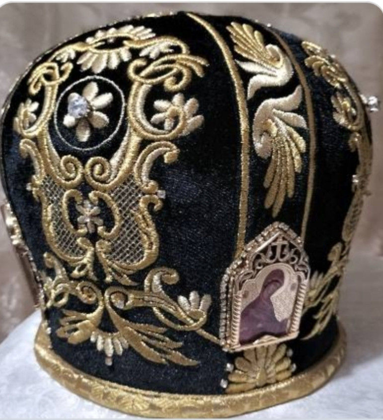 Митра оксамитова на підкладці, 57, фото 1