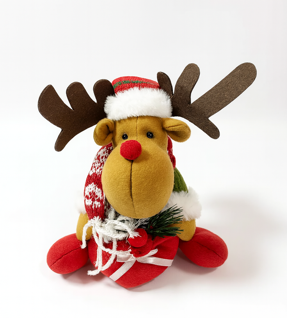 Новорічна іграшка "Олень різдвяний" 22 см (6396-3), фото 1