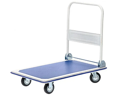 Складський візок складний 300 кг Платформні візки для складу чотириколісні, Платформи вантажні