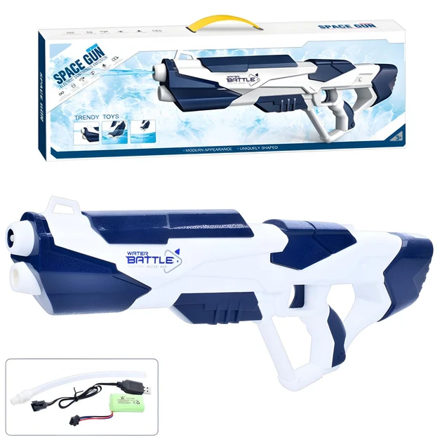 Водяний бластер CY005 акумуляторний 54,5 см з USB-зарядкою та потужним напором, фото 1