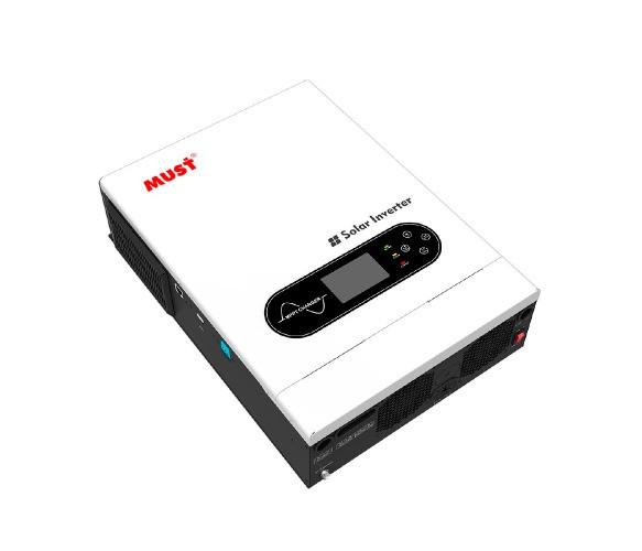 Гібридний інвертор MUST PV18-3624ECO 3600W 24V для енергонезалежності з зарядним контролером MPPT та чистою синусоїдою,