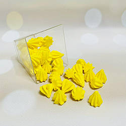 Цукрова прикраса для кондитерських воробів "Мікро-безе" Жовте 40г