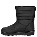 Зимові дитячі підліткові чоботи дутики на хутрі для хлопчика Олдком Oldcom Avik чорні розмір 30-35, фото 3