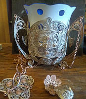 Ювелірне оздоблення лампади (ручна робота)