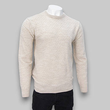 Светр чоловічий Reymo 115 BEJ 40% шерсть 30% акрил 20% поліестер 10% еластан L(Р)