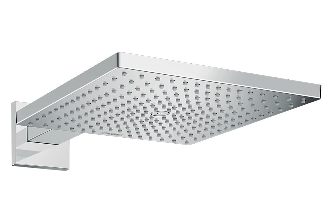 Верхній душ Raindance Select E 300 1jet Air з тримачем 390 мм, EcoSmart 9 л/хв, хром (26239000)