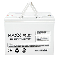 Гелевий акумулятор DEEP CYCLE MAXX 80 А·год 12 В 4SUN, фото 2