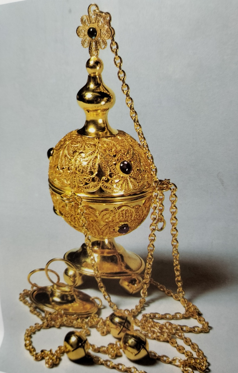 Ювелірне оздоблення церковного кадила (ручна робота), фото 1