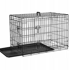 Клітка для собак переносна металева складна AML M/L (76Х47Х53) Польща