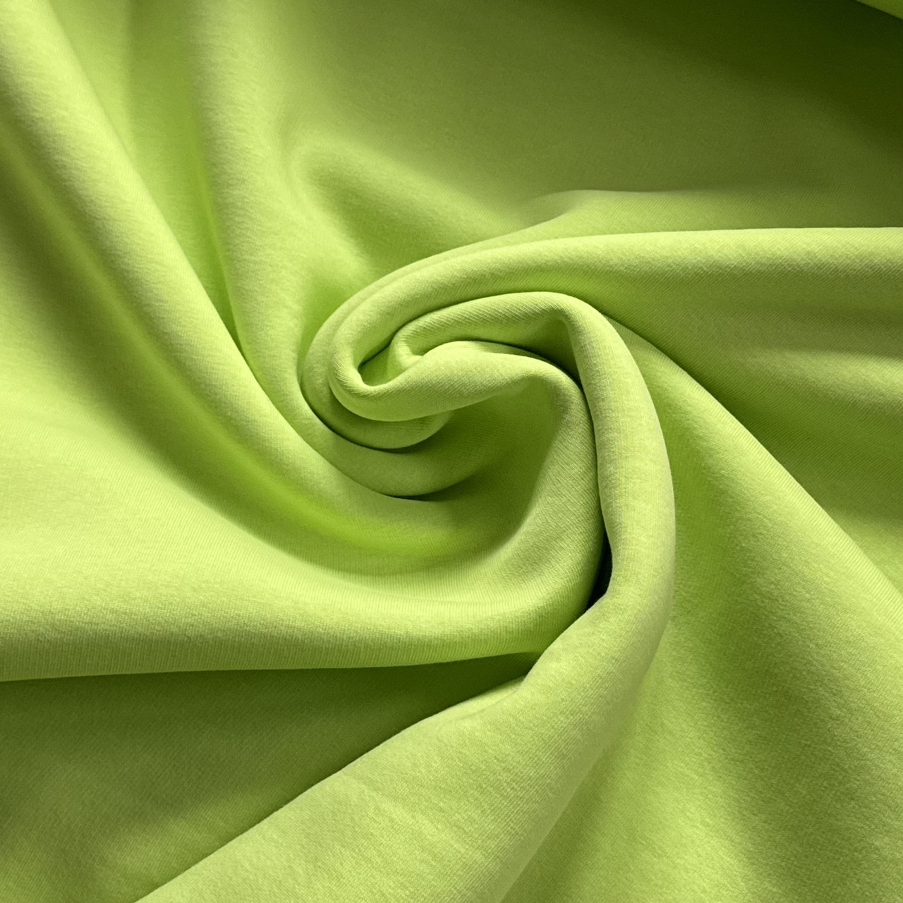 Тринитка начіс, колір лайм, щільність 340 г/м, фото 1