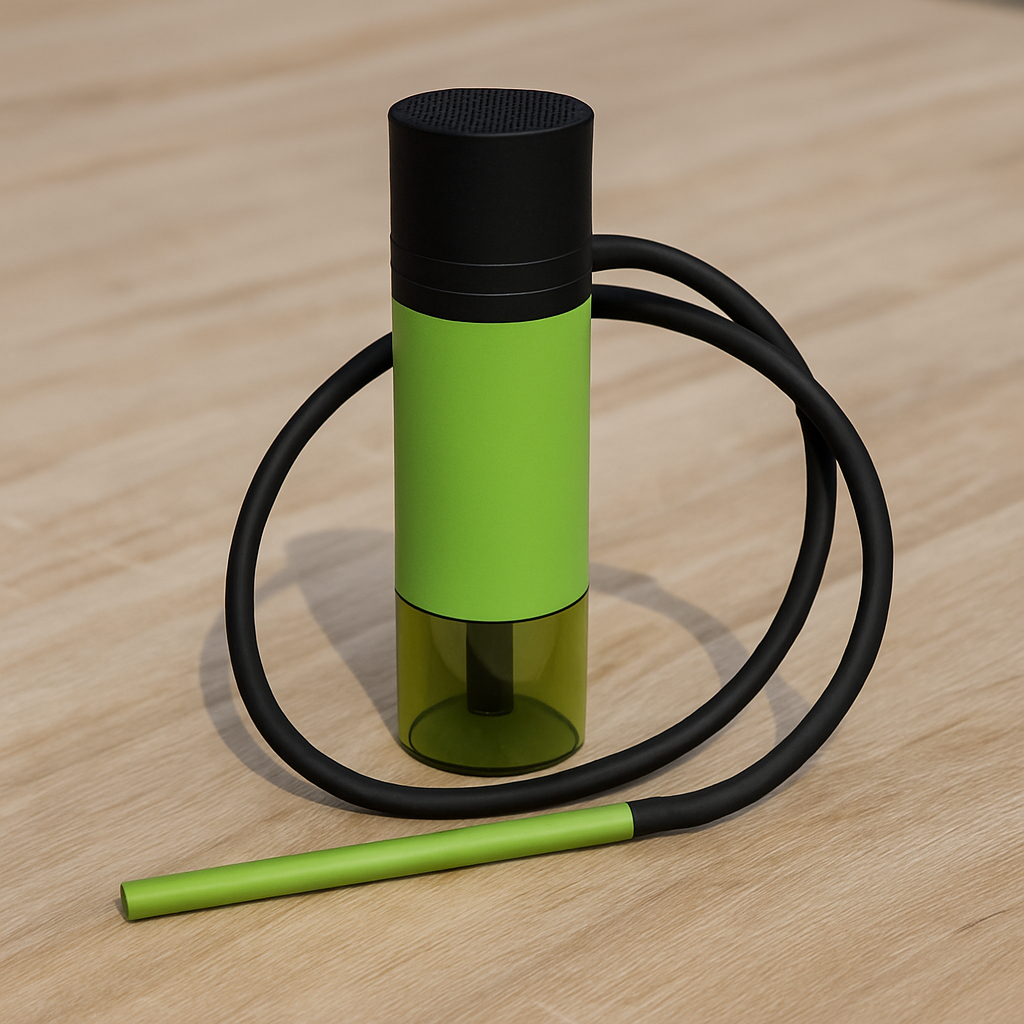 Кальян для автомобіля, міні кальян зеленого кольору, фото 1