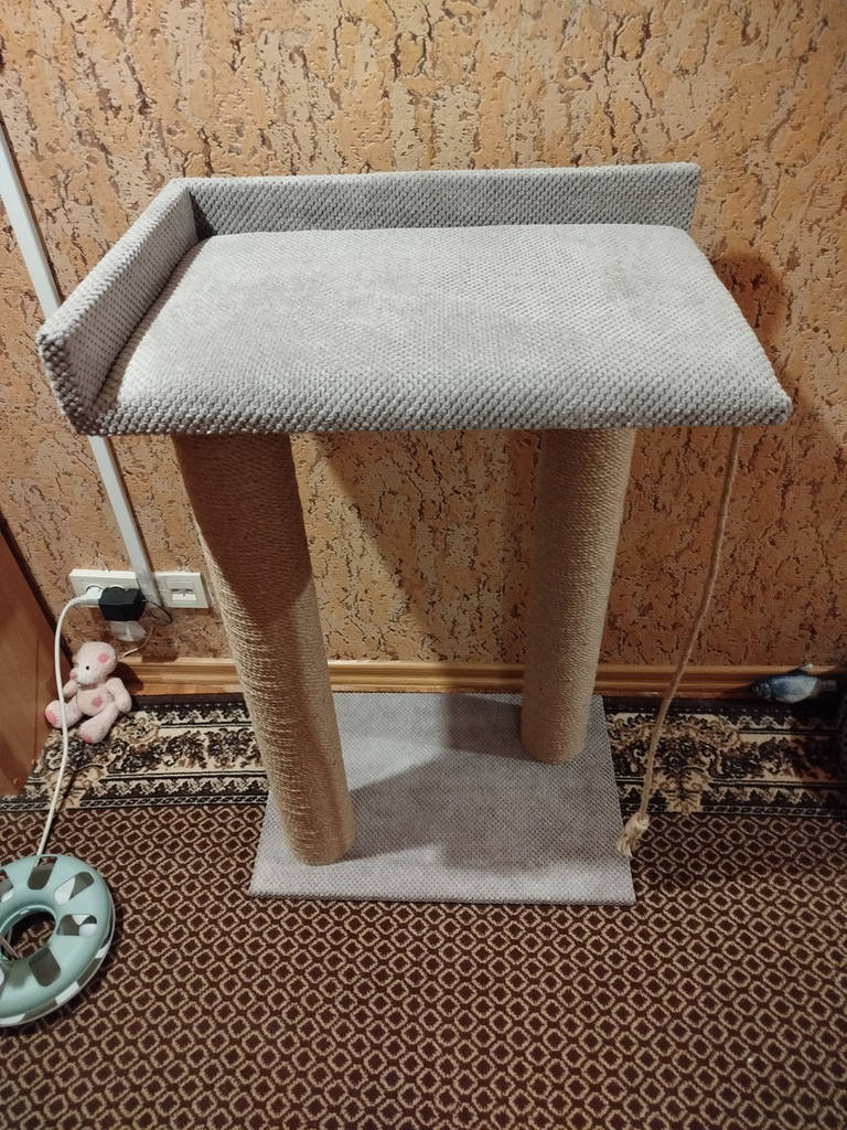 Висока кігтеточка для Мейн-кунів із лежанкою 95*60*40 см - фото покупців 1