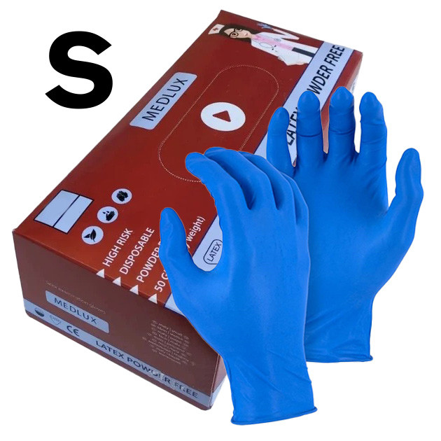 Рукавиці латексні розмір S упаковка 50 шт LATEX, фото 1