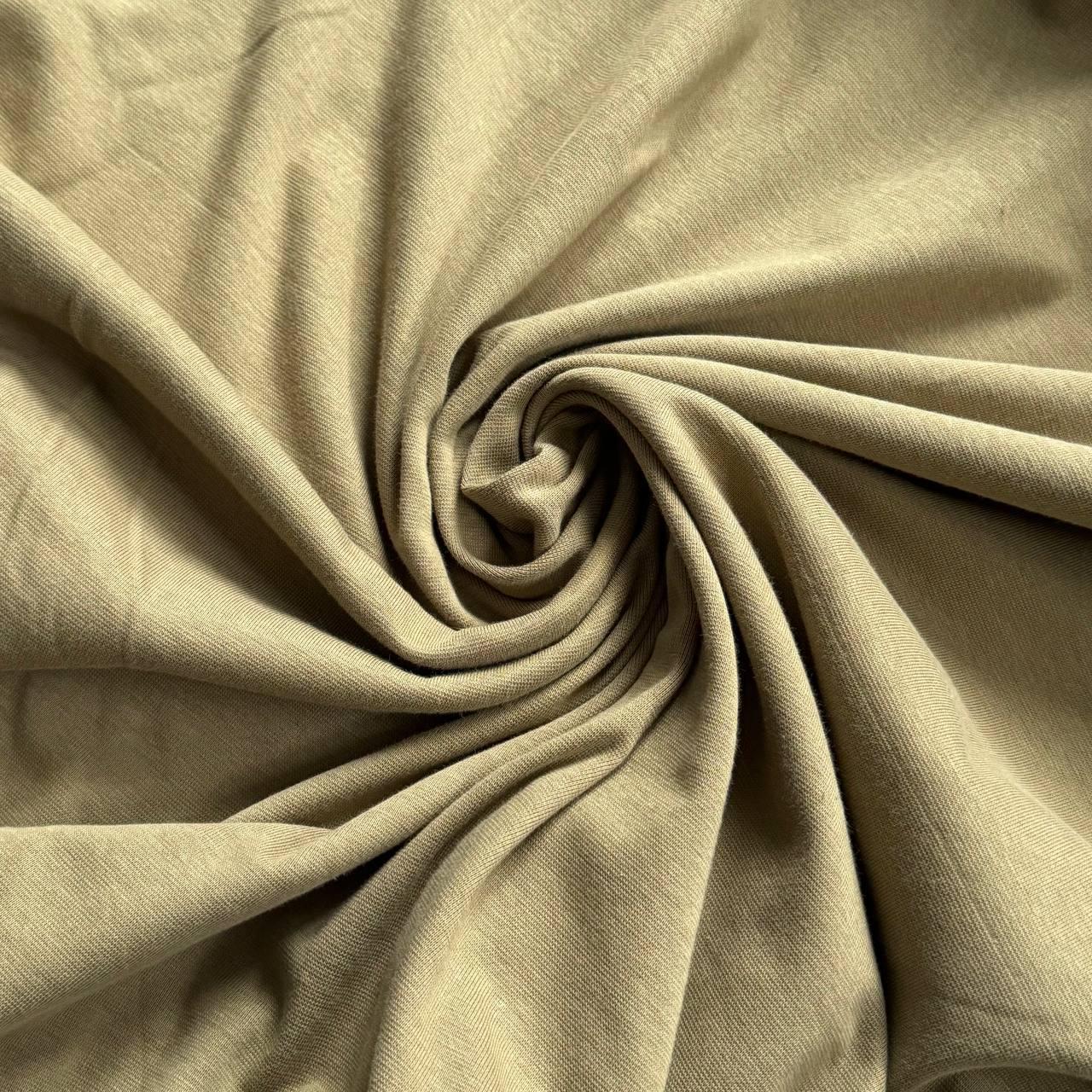 Трикотаж рібана, колір олива, фото 1