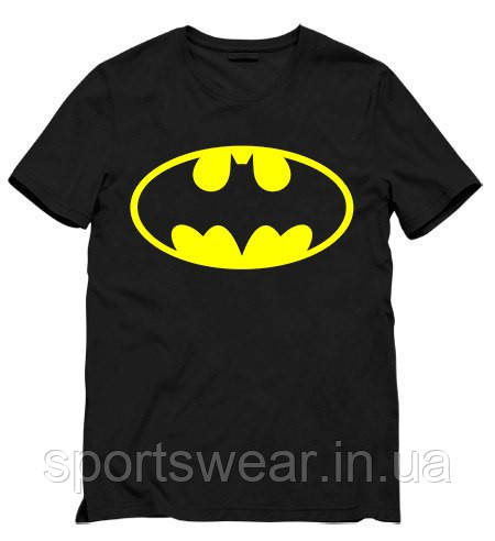 Чоловіча чорна Футболка Batman Бетмен, фото 1