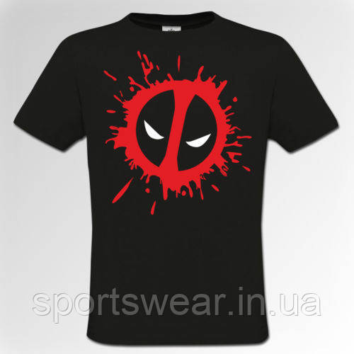 Чоловіча чорна Футболка Deadpool Superhero Marvel "" В стилі Marvel ""