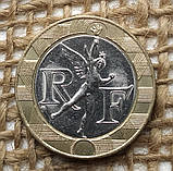 10 франкiв 1989 року. Францiя, фото 2