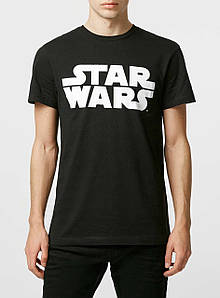 Чоловіча чорна Футболка Black Star Wars Logo "" В стилі Marvel ""