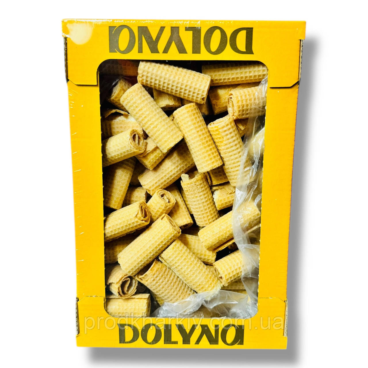 Рулетики вафельные 300грамм Dolyna с ароматом ванили.