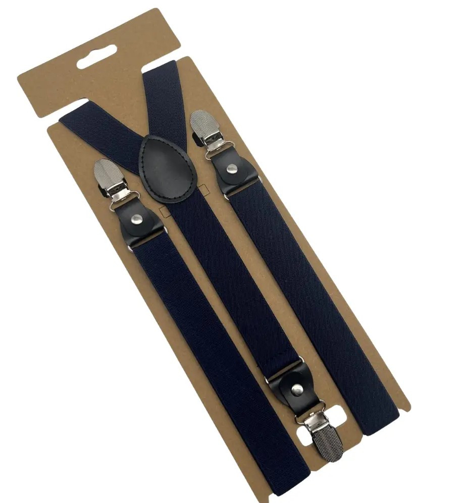 Підтяжки для штанів унісекс Solve — еластичні, регульовані, 3 металевих кліпс KT7004404, синій PeremogaUA, фото 1