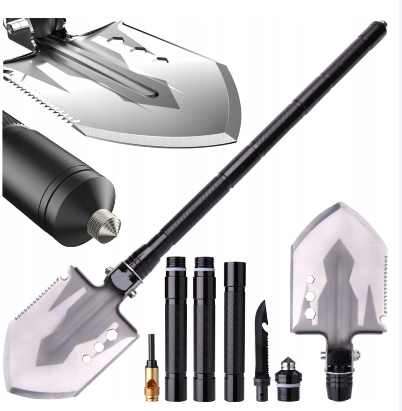 Похідна лопата BSH ADVENTURE Тактична лопата Туристична лопата із захисним чохлом Лопата туристична складана, фото 1