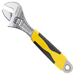 Ключ разводной Sigma 250мм з обрезиненною рукояткою для гаїв і болтів з кованої CrV сталі