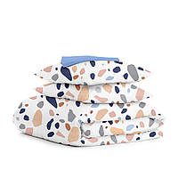 Двоспальна постіль із простирадлом на гумці GEMSTONES CS14 Cosas бежевий 180х220 см