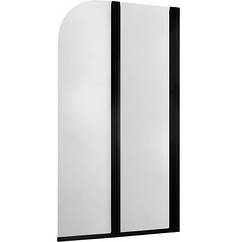 Шторка для ванни Modern профіль Чорний Шиба Прозора 170-06941P