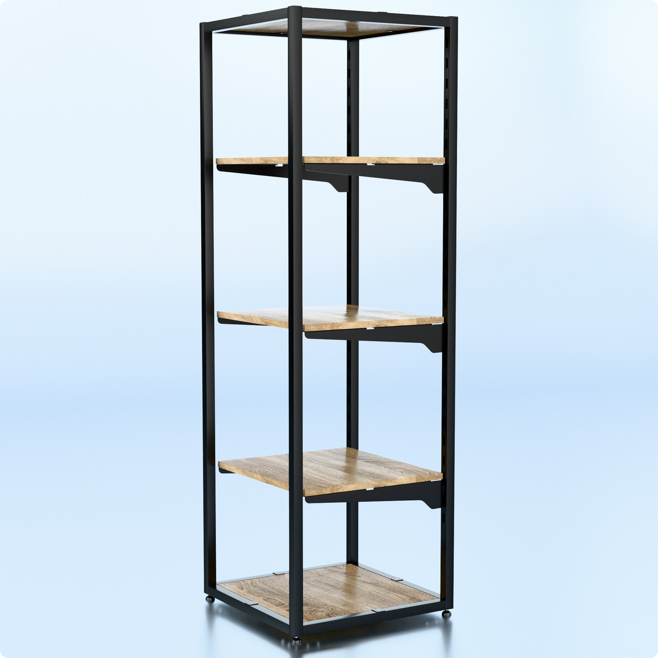 Стійка "PENELOPE ODISSEY" 1500х480х480мм. Стелаж поличний для дому та магазину. Рейл вішало з полицями, фото 1